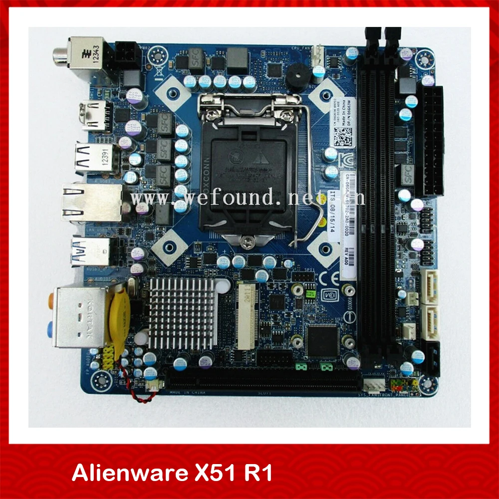 لوحة أم أصلية لـ dell alienware x51 r1 for km92t 6g6jw 06g6jw km92t 8pg26 lga1155 m-itx ، اختبار مثالي