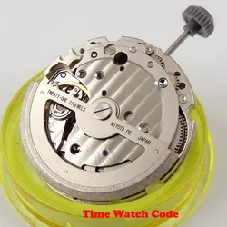 Miyota 821A 8215 Automatic Mechanical Movement Watch Accessories Hacking Seconds Auto Date 21 Jewels White Black Date