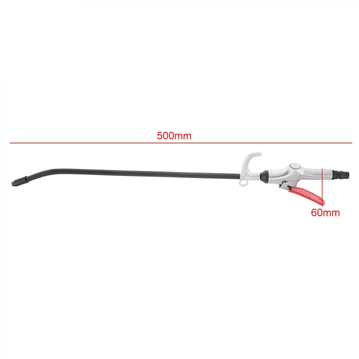 Pistola a spruzzo ad aria con ugello lungo da 20 pollici 400mm pistola pneumatica per soffiatore ad aria pistola per polvere per spolverare per la pulizia di polvere e granuli di metallo