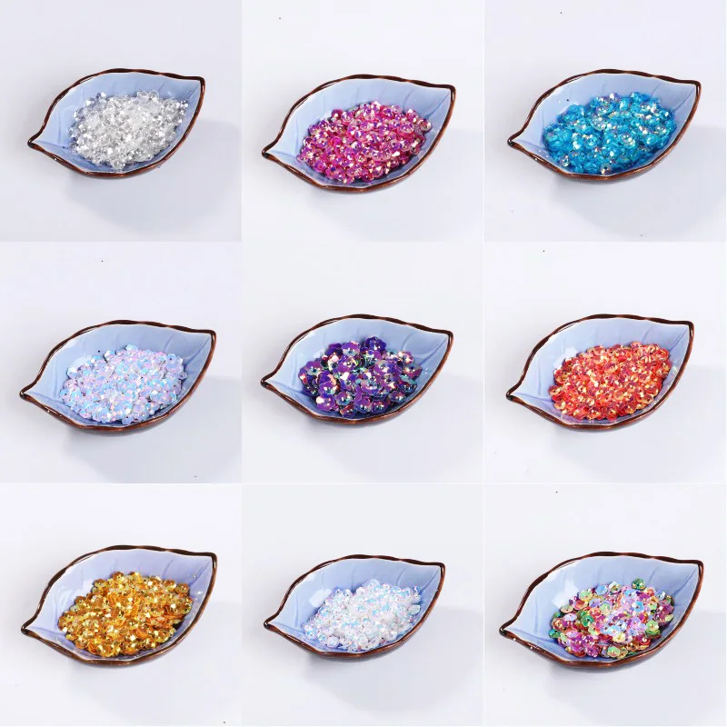 5,6,8mm Jinguang concave plum sequins DIY handmade clothing accessories accessories beads