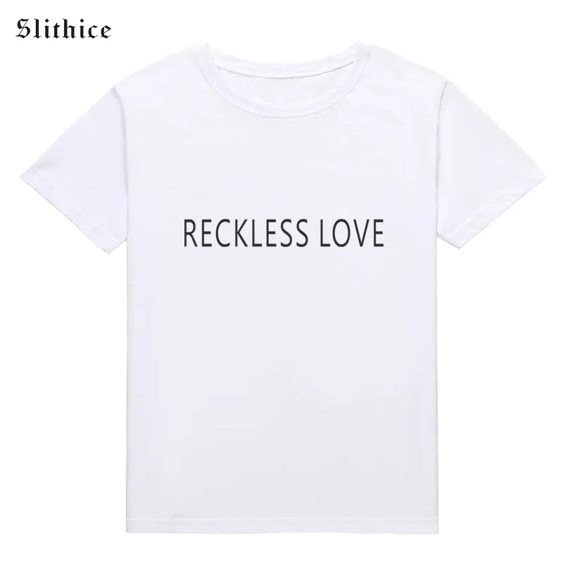 Slithice lekkomyślna miłość Hipster list drukuj kobiety t-shirty letnie ubrania rozrywka Streetwear lady t shirt Camiseta Feminina