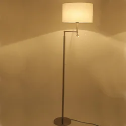 Modern Stainless Steel Floor Lamp for Living Room Chrome Standing Lamp Study Bedroom Reading Light Floor Led Free Standing Lamps