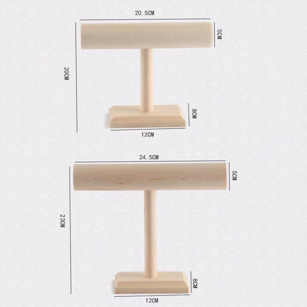 Vigilanza del braccialetto Della Collana Dei Monili Organizer FAI DA TE In Legno di Visualizzazione Del Supporto Del Basamento Dei Monili Accessorio