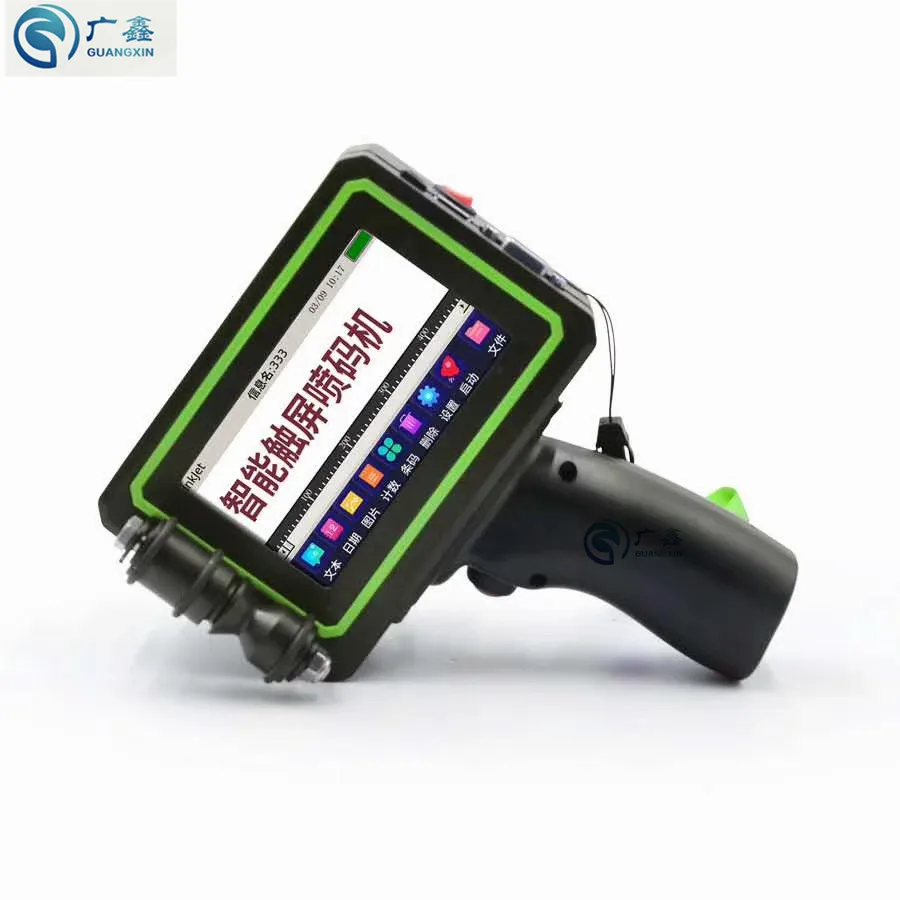 دليل يده الحبر-طابعة نافثة المحمولة ماكينة طباعة نافثة للحبر تاريخ انتهاء الصلاحية رموز شريط رموز رقم الدفعة الترميز