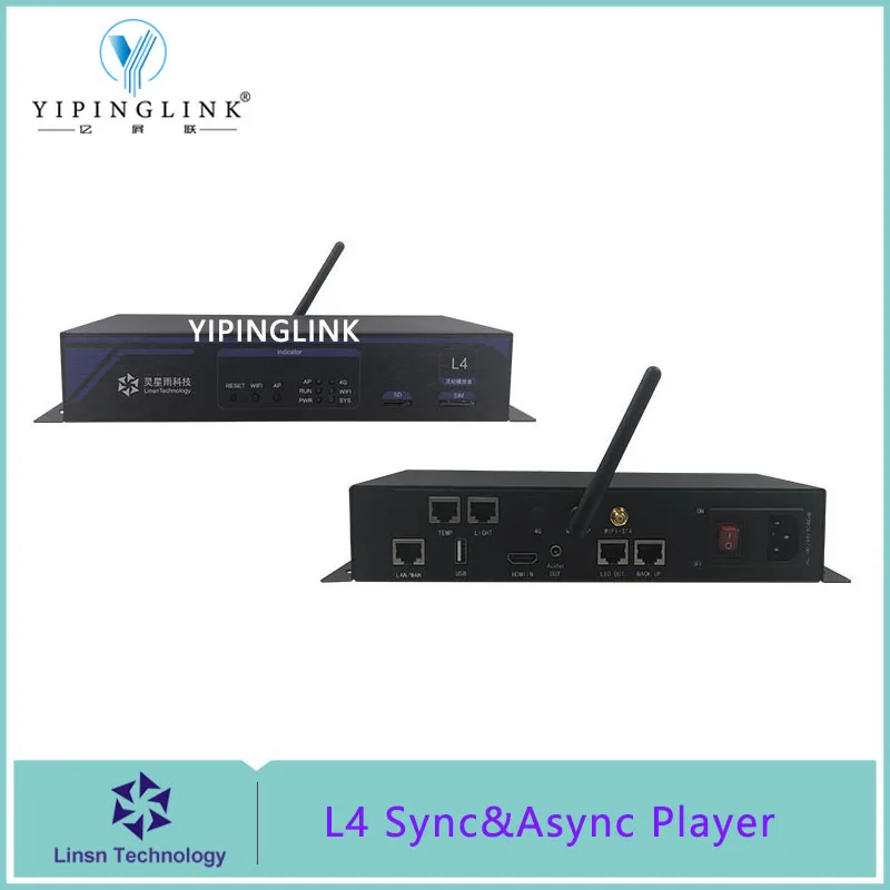 LINSN L4 asynchronous player led video control system box usb wifi controller for advertising led screen