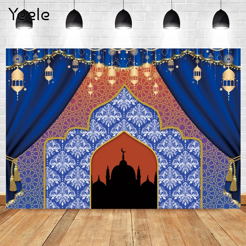 

Yeele Eid Mubarak Ramadan Party Islam Mosque Moon Church Backdrop Vinyl Photography Background Photocall For Photo Studio Banner