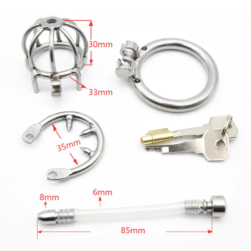 Super Stainless Steel Male Chastity Device Cock Lock Penis Ring Sex Belt For Adult men Games Toys