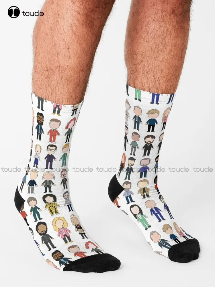 Cast Poster Taskmaster First Ten Series Socks Soccer Socks Women Unisex Adult Teen Youth Socks Personalized Custom