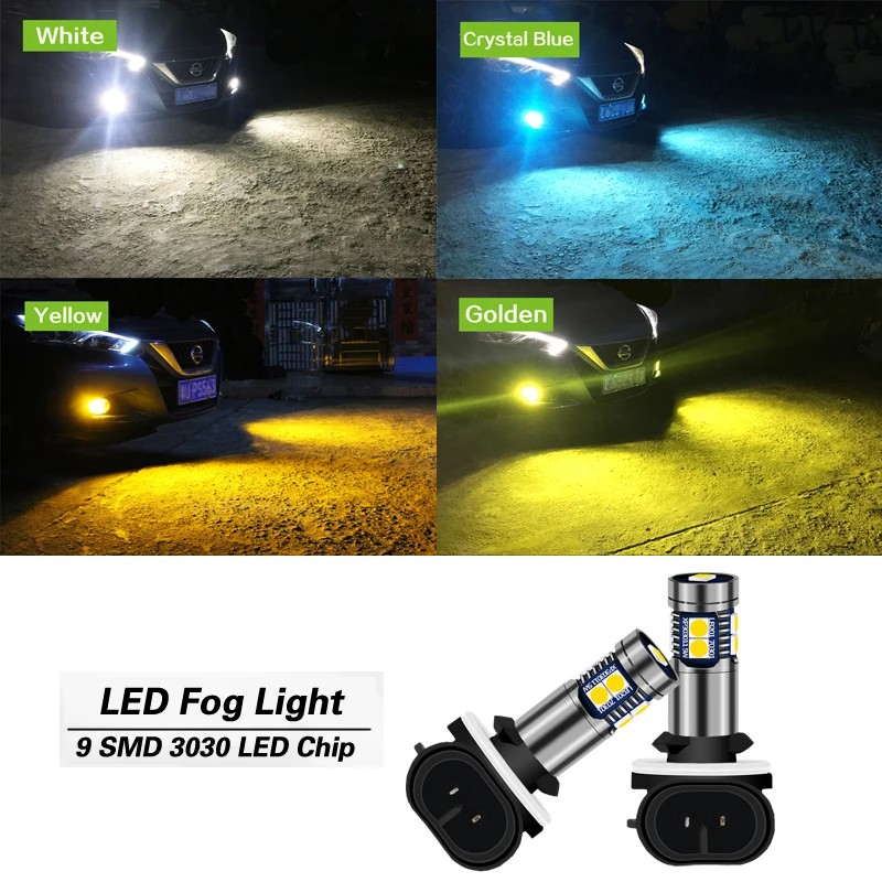 2pcs LED Fog Light Blub 881 H27W Lamp For Kia Sportage Spectra 5 Magentis Rio 5 Sedona Sorento Rondo Borrego Forte 5 Koup Soul view 4