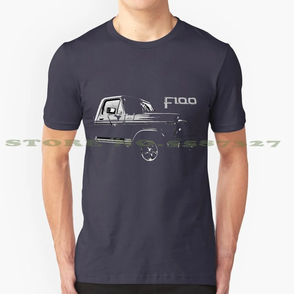 F100 Ranger Vintage Truck 100% Pure Cotton T-Shirt Retro Classic Car F150 Truck Black Vintage Pickup F100