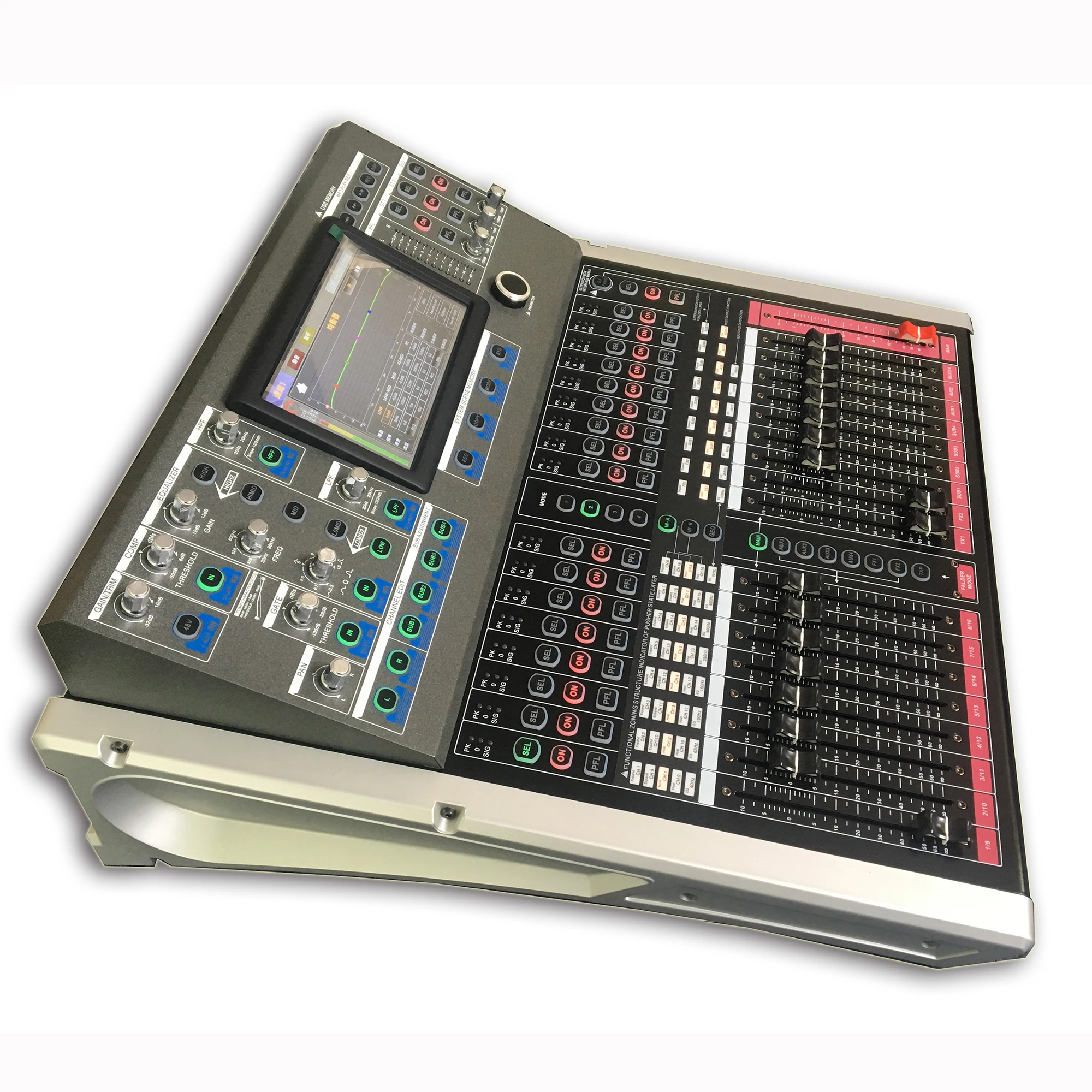 بولكيتسون DM20 22 قناة المهنية الرقمية خلط آلة صوت دي جي الصوت وحدة التحكم خلاط المهنية مرحلة الأداء