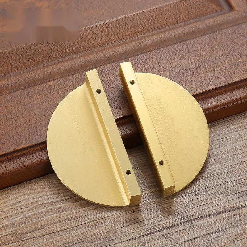 xin Chinese door handle cabinet shoe cabinet door handle household cabinet door gold antique semicircle opposite handle