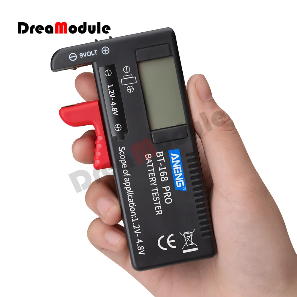 Bt-168 Pro Digital Display Battery Tester for Measure 18650 Batteries Capacity Tester analyzer Display Check AAA AA Button Cell