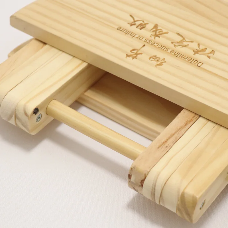 Tabouret rond pliant en bois massif, repose-pieds rond, chaussure Proxy, maison, salon, extérieur Mazza
