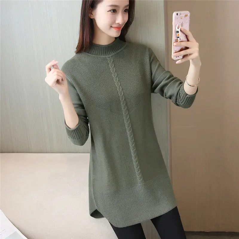 Vy1070 2020 spring autumn winter new women fashion casual warm nice Sweater woman female OL turtleneck  oversized sweater