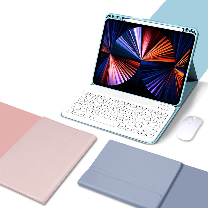 Wireless Magnetic Keyboard Case for iPad Air 4 Air 3 Air 2 1 Cover 10.2 7th 8th 9.7 5th 6th Pro 11 2021 2020 2018 Funda Silicone