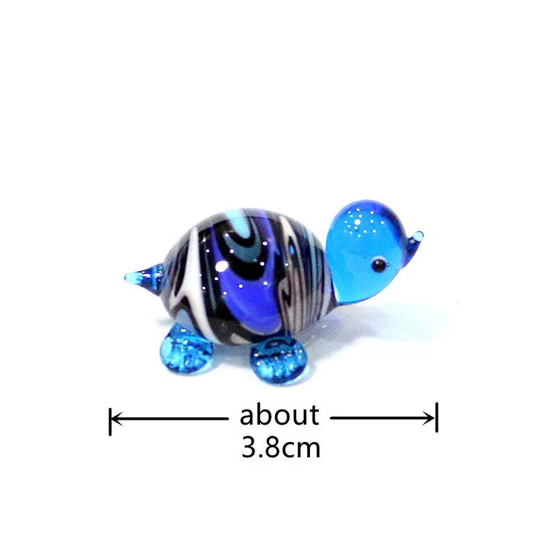 Murano Glass Marine Animal Mini Figurine Cute Turtle, Sea Lions, Ocean Fish, Whale, Penguin Ornaments Aquarium Decor Accessories