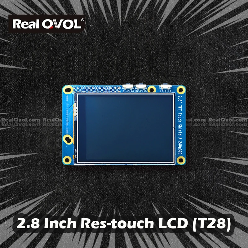 RealQvol FriendlyELEC 2.8-inch resistive touch screen T28 SPI TFT LCD 240x320 support Nanopi NEO/NEO Core development board