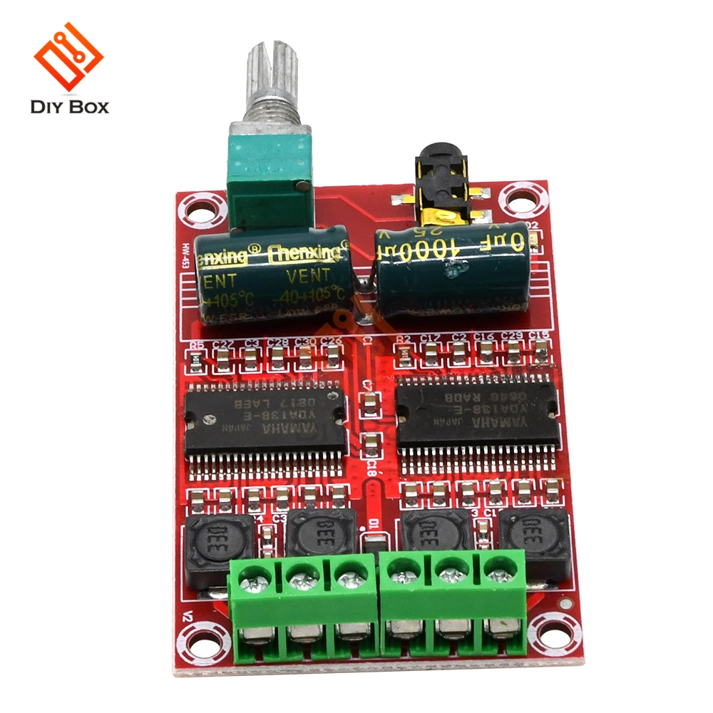 YDA138-E Digital Amplifier Board 20W+20W DC 12-15V Class D Audio Stereo HIFI AMP for Yamaha Speaker XH-M531 with Volume Control