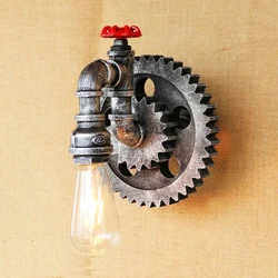 Vintage Iron Pipe Wall Lamps Retro Loft Living Room Bedroom Bar Club Pub Hotel Restaurant Cafe Lights Creative Wall Sconce