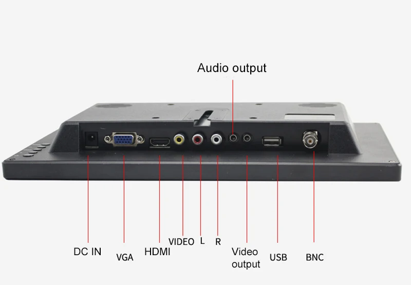 Monitor LED portátil de 11,6 pulgadas, pantalla HD de 1366x768, Compatible con HDMI, VGA, AV, BNC, TV para PS4, XBOX, Switch