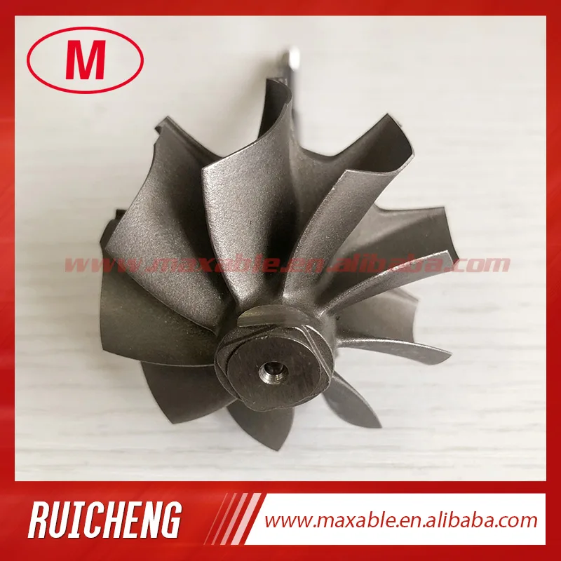 G25-550 G25-660 reverse 53.85/49.36mm 9 Blades turbine shaft wheel/turbo wheel