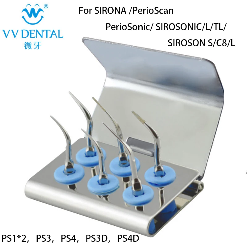 

VVDental Dental Ultrasonic Scaler Perio Scaling Tips Kit Compatible With SIRONA PS1/PS3/PS4/PS3D/PS4D