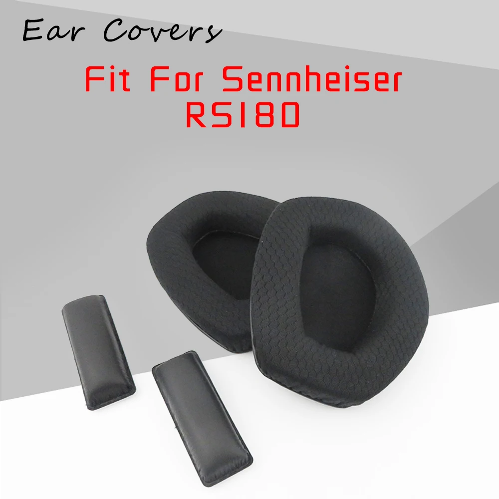 بطانة للأذن ل Sennheiser Eapads RS180 RS 180 عقال سماعات سماعات الأذن الوسائد يغطي المخملية الأذن وسادة استبدال أجزاء