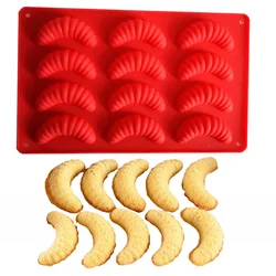 3D Silkworm Barrel Insect Shape Silicone Cake Mold Chocolate Mold Croissant Mould Cake Cookies Molds Pudding DIY Baking Tools
