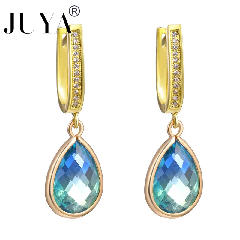 

1 Pair Cute Mini multicolor crystal Earrings Minimalism Cartoon Design Female Ear Hooks Danglers Jewelry Gift
