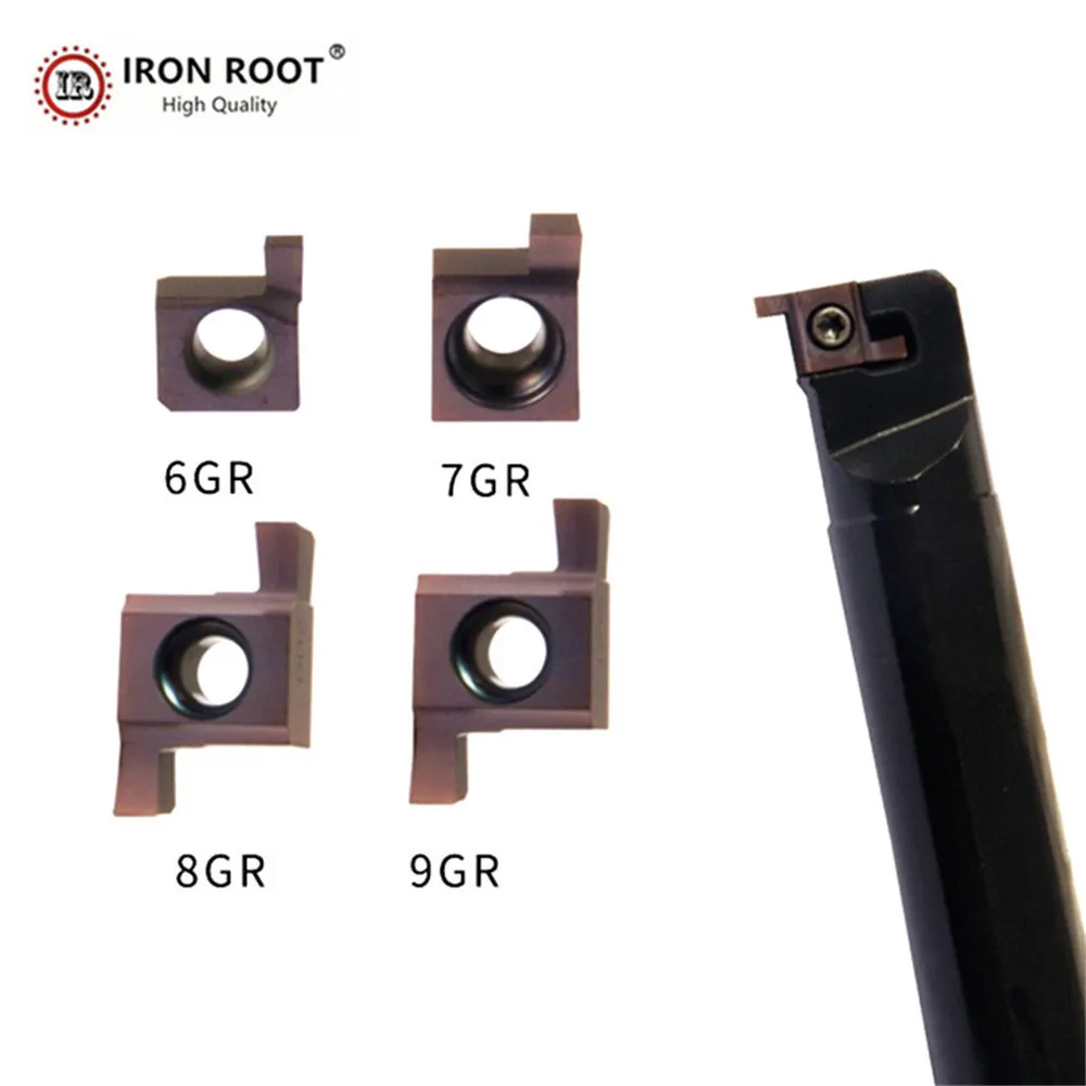 7GR 100 150 200 TG1125 IRON ROOT CNC Metal Lathe Tool Grooving Carbide Inserts For SNGR Tool Holders For Steel, Stainless Steel