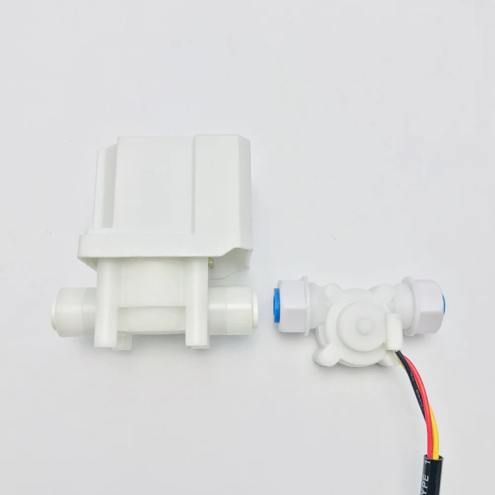 Sensor de flujo de agua US211M-PE Hall, lector de flujo de 24V con efecto hall de USN-HS08TA, adaptador de corriente incluido