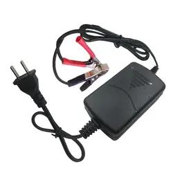 New 12V 1A Universal Portable Car Truck Motorcycle Alligators Clip Battery Charger for Car