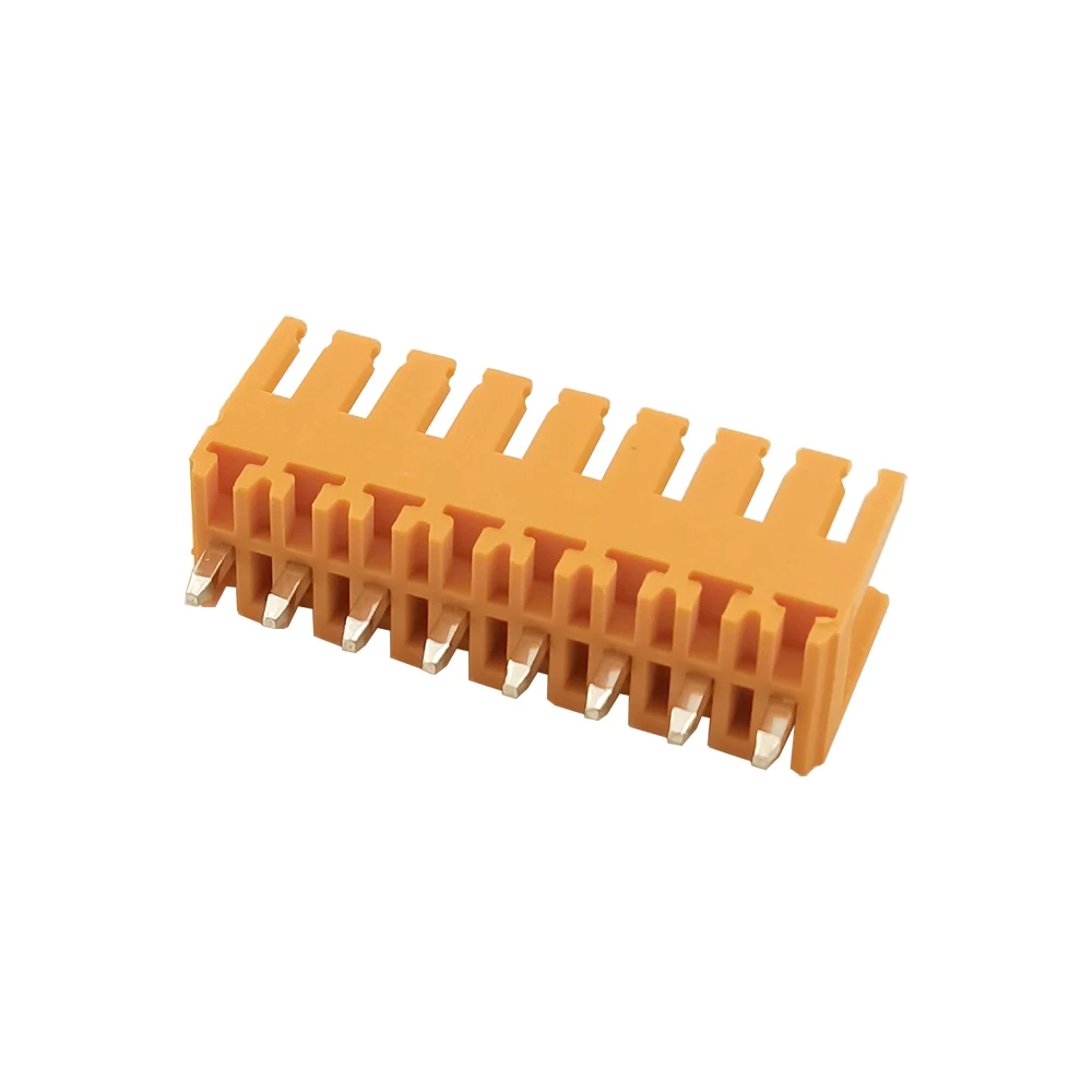 Imagem -02 - Weidmuller Laranja Pcb Conector Plug-in Blocos Terminais Phoenix Contato 10 Peças 3.5 mm sl 3.50 180 Kf2edgjv 3.5 2p12p