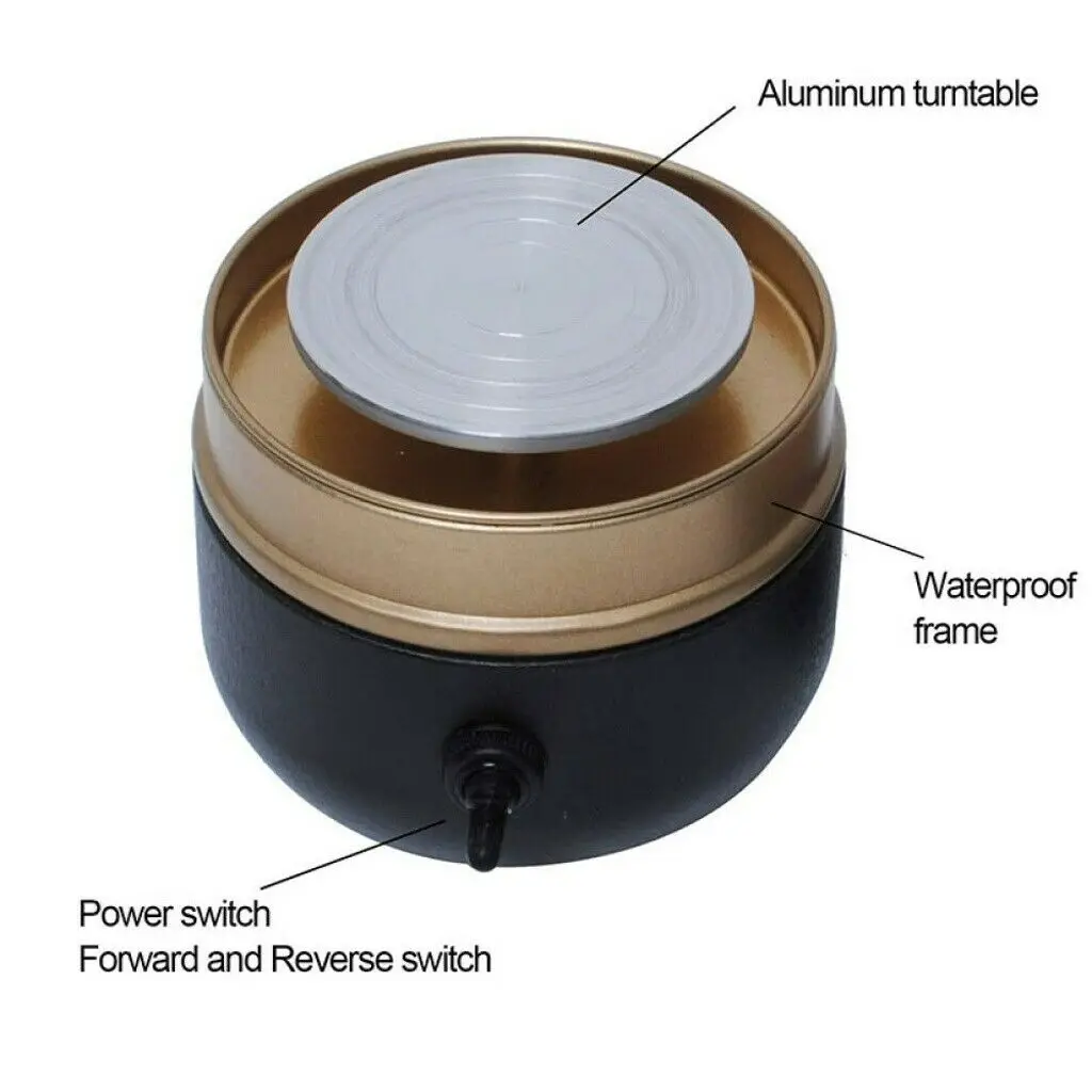 Mini Electric Pottery Wheel Ceramic Machine 6cm Work Clay Art Craft DIY Machine Professional For Kids Children