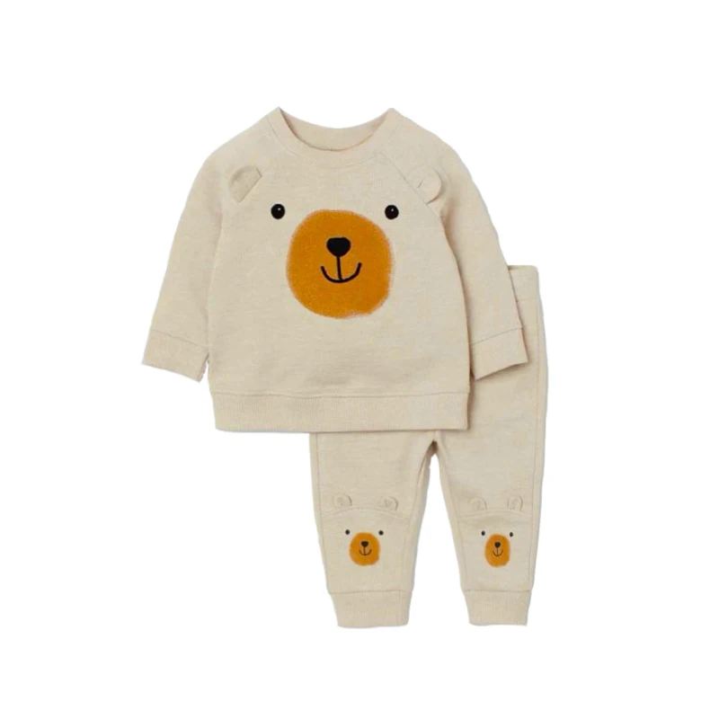 Lovely Cartoon Baby Suits Toddler Long Sleeved Sweatshirt Top + Pant 2Pcs  Spring Autumn Baby Clothes Sets