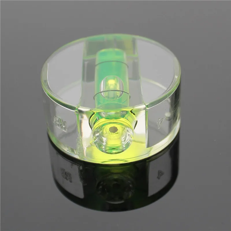 HACCURY multi-spec acrylic disc Round Circular level bubble spirit level Ruler accessories green water blisters