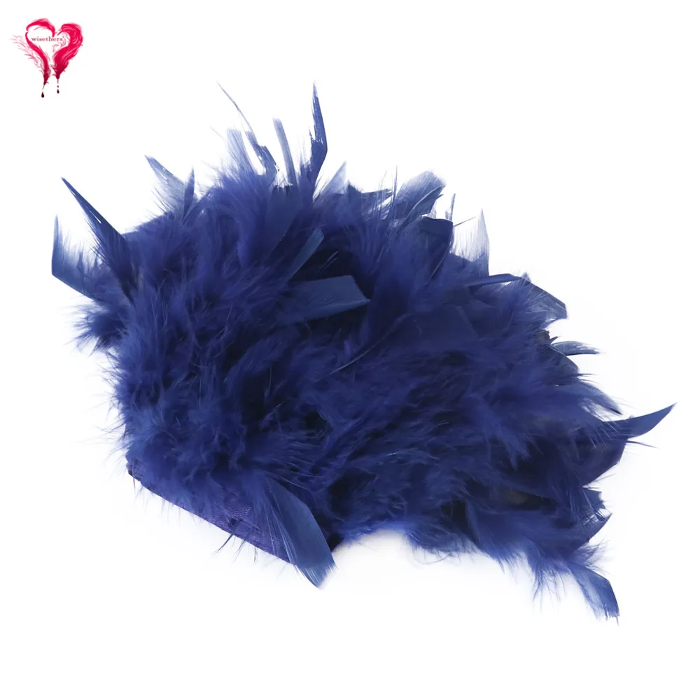 10 Yards Wholesale Fluffy Marabou Ribbon Lace Turkey Feather Trims Wedding Dress Carnival Clothing Sewing Accessories 4-6inches