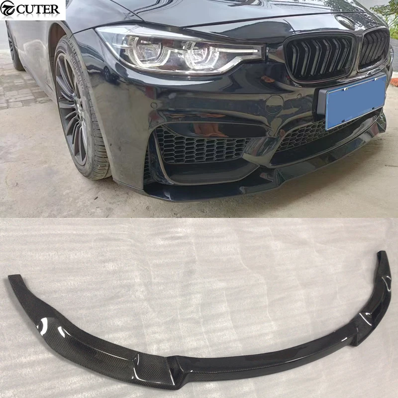 F30 AN M3 CS Style Carbon Fiber Front Bumper Lip for Bmw F30 3 Series 320i 325i 330i AN M3 Bumper