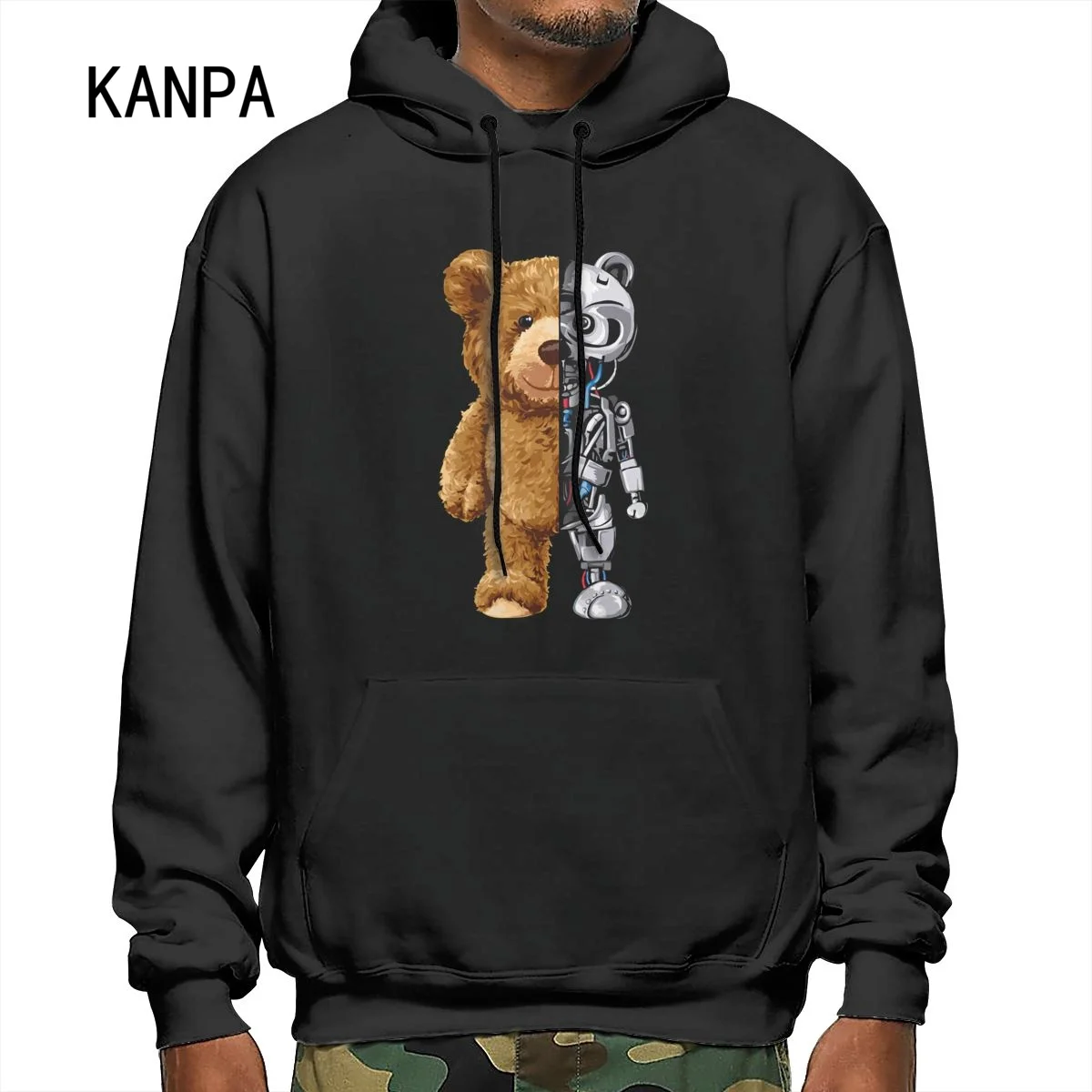 

Little Bear Print Hoodie 2023 New Sport Style Unisex Sport Shirt Casual Top Fashion Trend Pullover Letter Men / Women US Size xl