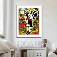 Rich Uncle Pennybags Northern Germany Monopolyingly Money Poster Painting on Canvas Bedroom Wall Decoration Pictures Home Decor