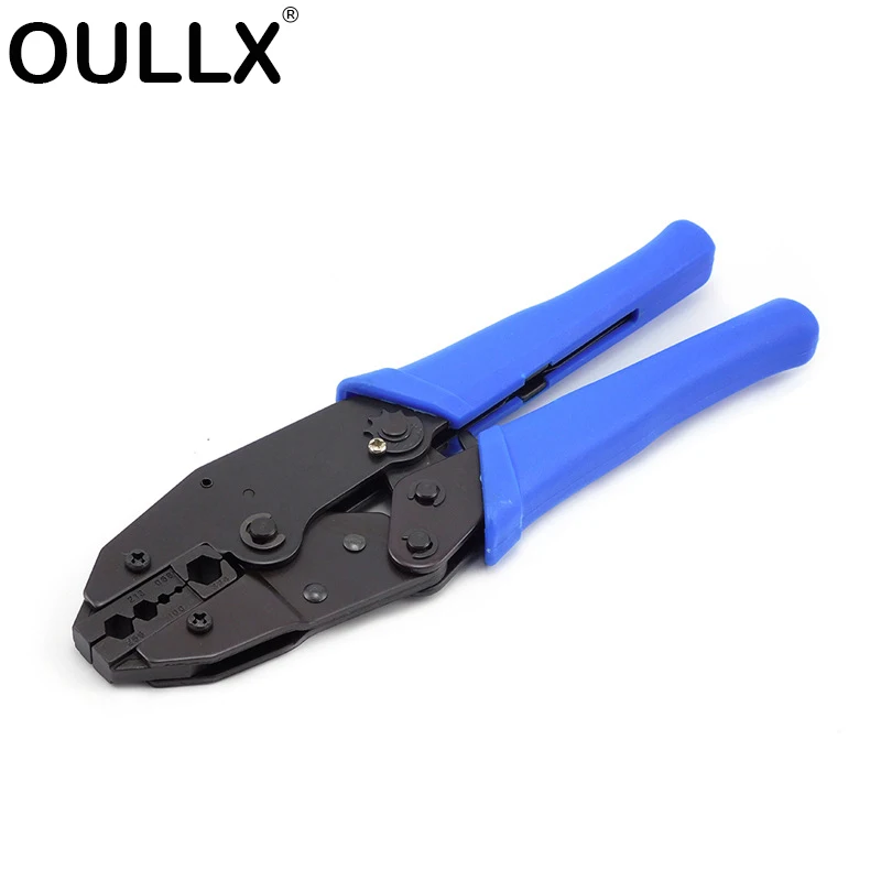 OULLX RG58/59/62/6 BNC Coaxial Cable Ratchet Terminal Crimping Tool Audio Cable 5 Hole Hexagonal Cold Compression Crimping Tools