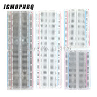 400 holes MB102 830 Points Solderless PCB Breadboard MB-102 Solderless Test Protoboard DIY breadboard White/Transparent