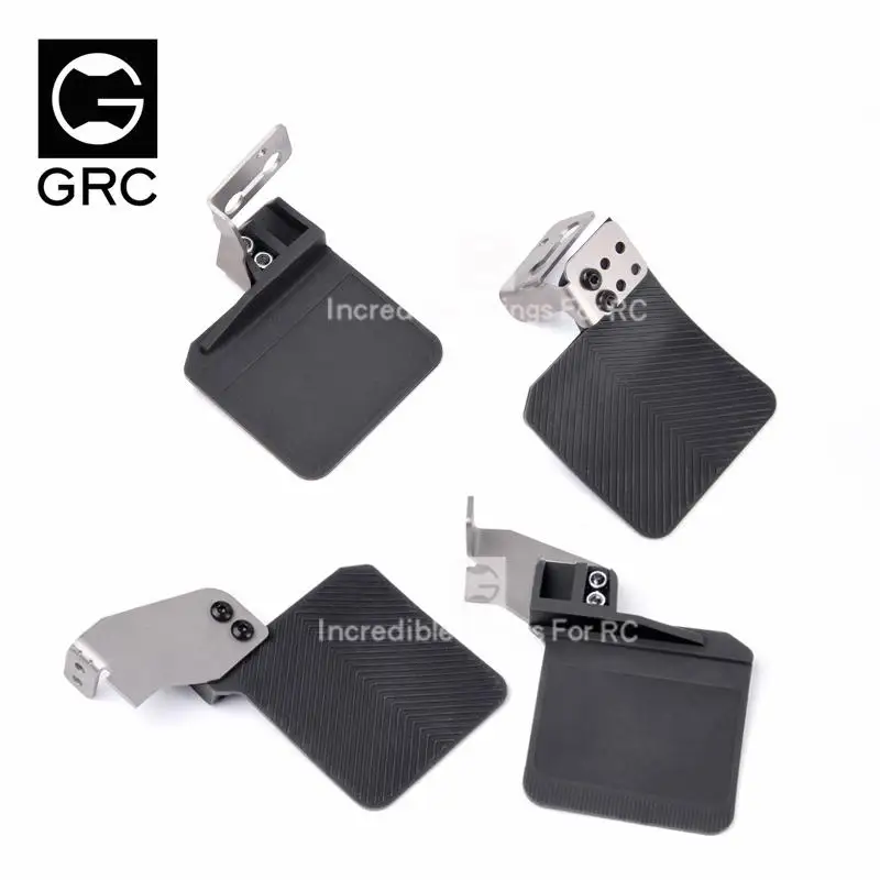 4pcs For 1/10 RC Crawler Car Trax TRX-4 G500 TRX6 G63 6*6 4*4 DIY Part Front Rear Rubber Fender Mudguard With Metal Bracket
