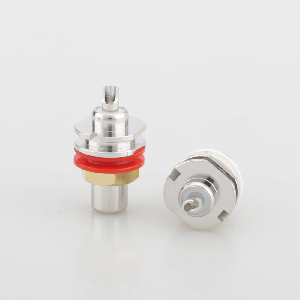 

Audiocrast GRFA Rhodium plated RCA socket RCA Socket RCA female Panel Mount plug Audio Terminal RCA Panel Mount Chassis