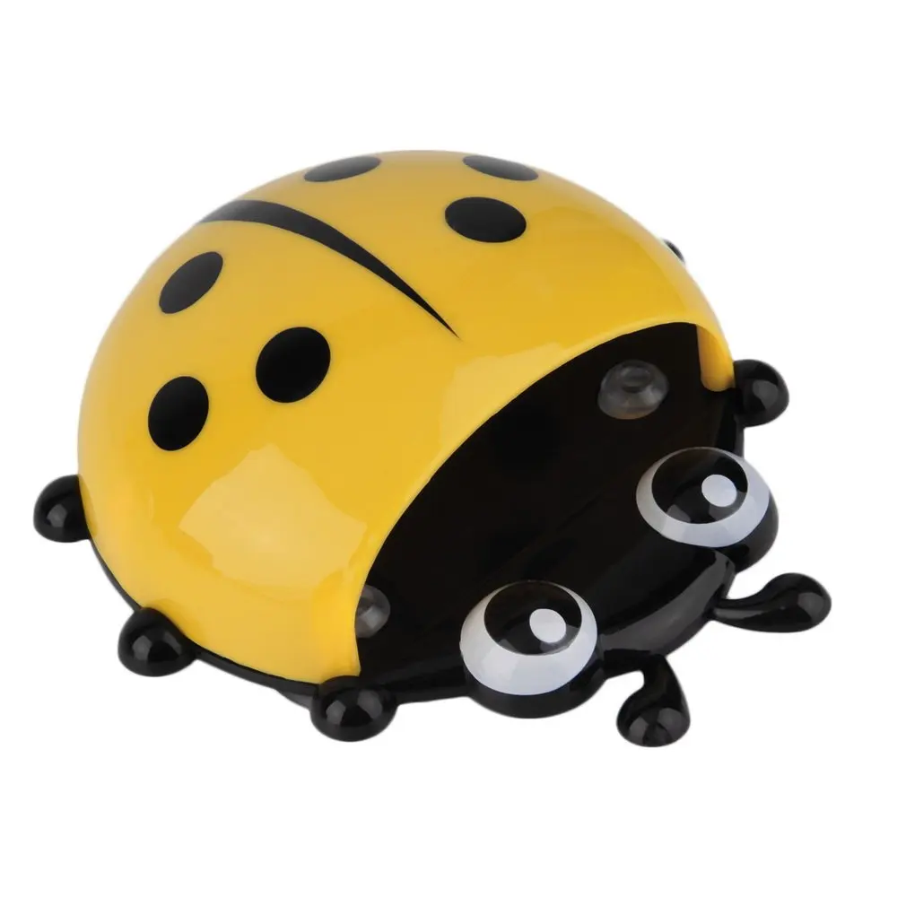 NEW Ladybug Animal Insect Toothbrush Holder Bathroom Cartoon Toothbrush Toothpaste Wall Suction Holder Rack Container Organizer