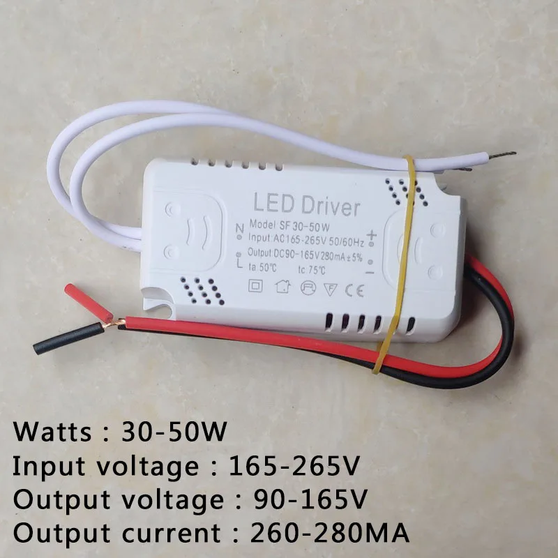 Driver LED scheda 300mA 8-24W 20-36W 30-50W 36-60W 70W 60-80W LED unità di alimentazione trasformatori di illuminazione per driver led Light