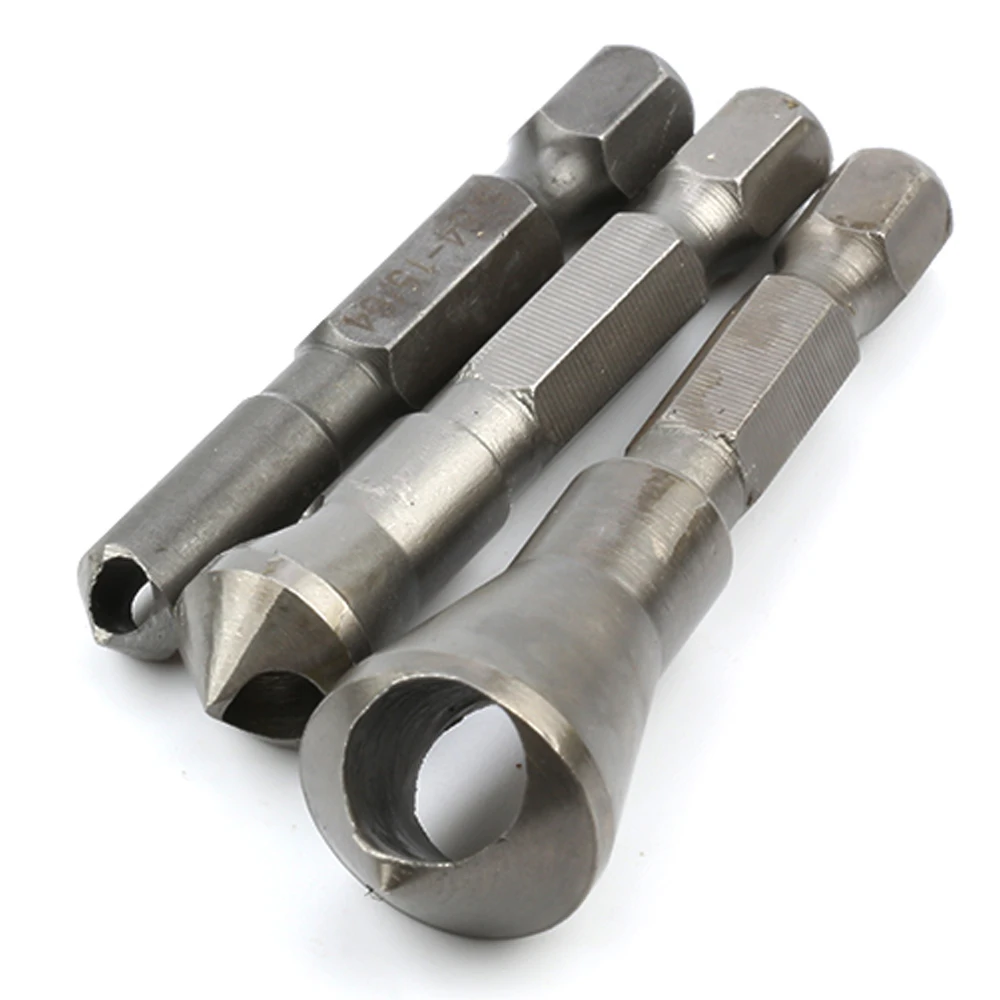 90 Batang Hex Inci Sistem Miring Lubang Chamfering Pemotong Internal Chip Penghapusan Spot Facer Chamfer Deburring Woodworking Ho