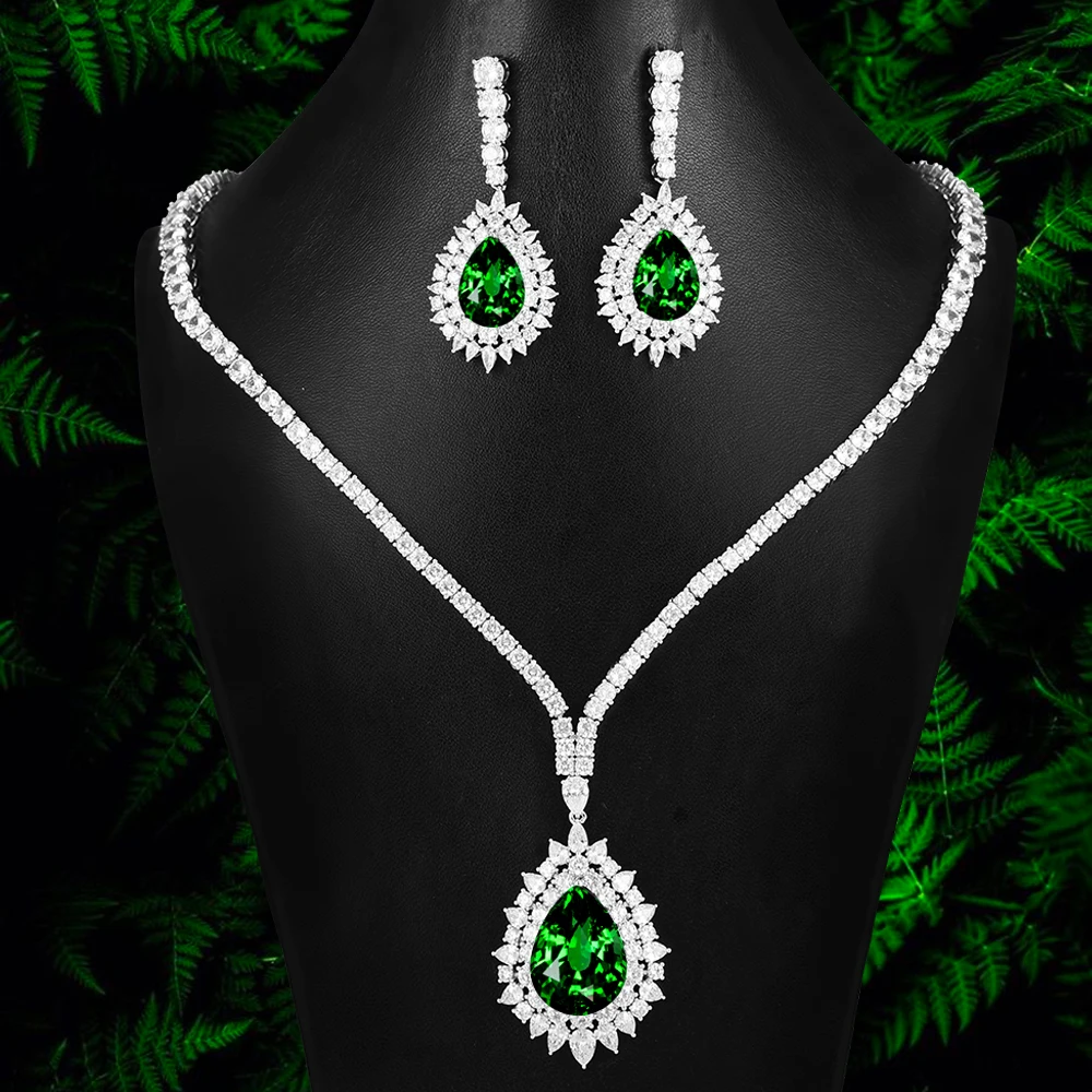 

GODKI Luxury SAUDI ARABIA HIGH Jewelry Sets For Women Wedding Necklace Earring Set Cubic Zircon Dubai Bridal jewelry Set 2020