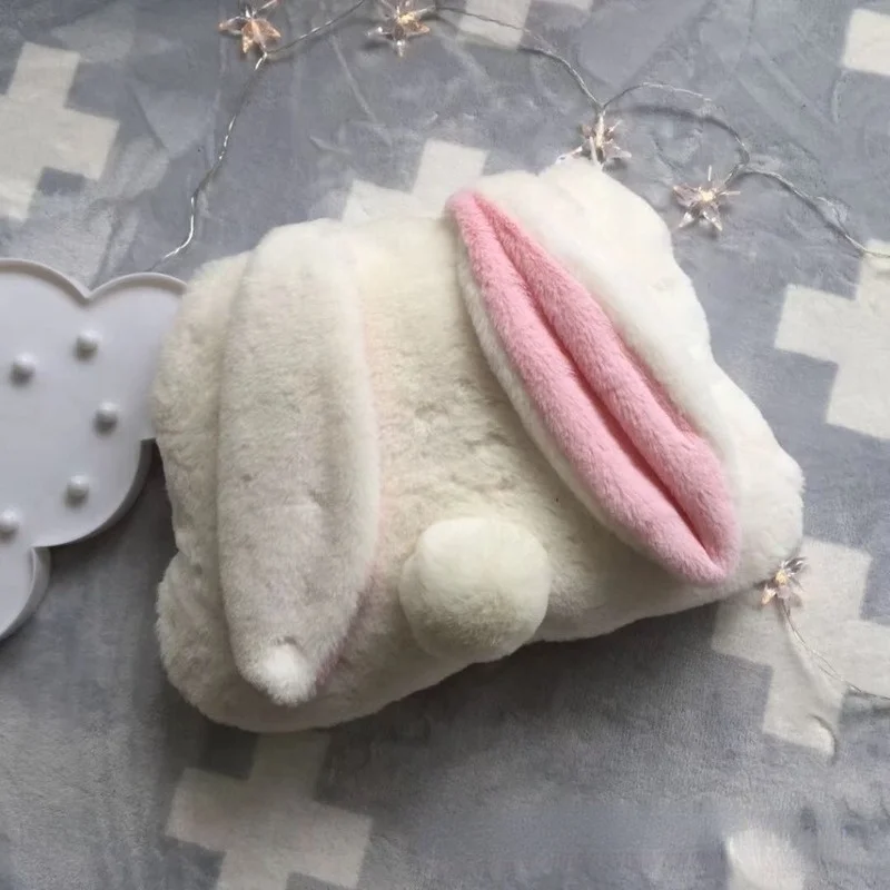 Simple Plush Blanket with Rabbit Ears Home Pillow Blanket Quilt Cushion Quilt Flannel Blanket Baby Blankets Newborn